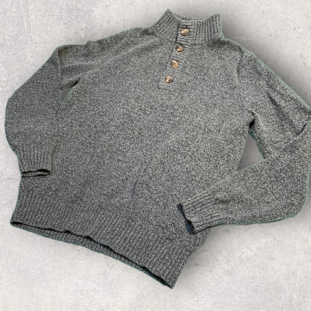 Izod Sweater Gray Sz Small - Picture 9 of 16